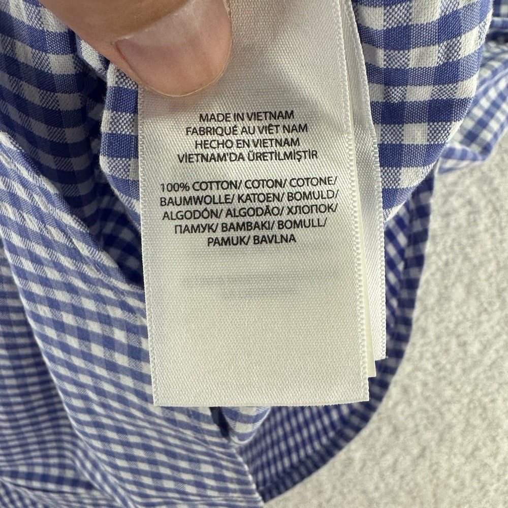 Ralph Lauren Short Sleeve Pony Button Up Shirt Mens XL Blue Plaid - Picture 7 of 11